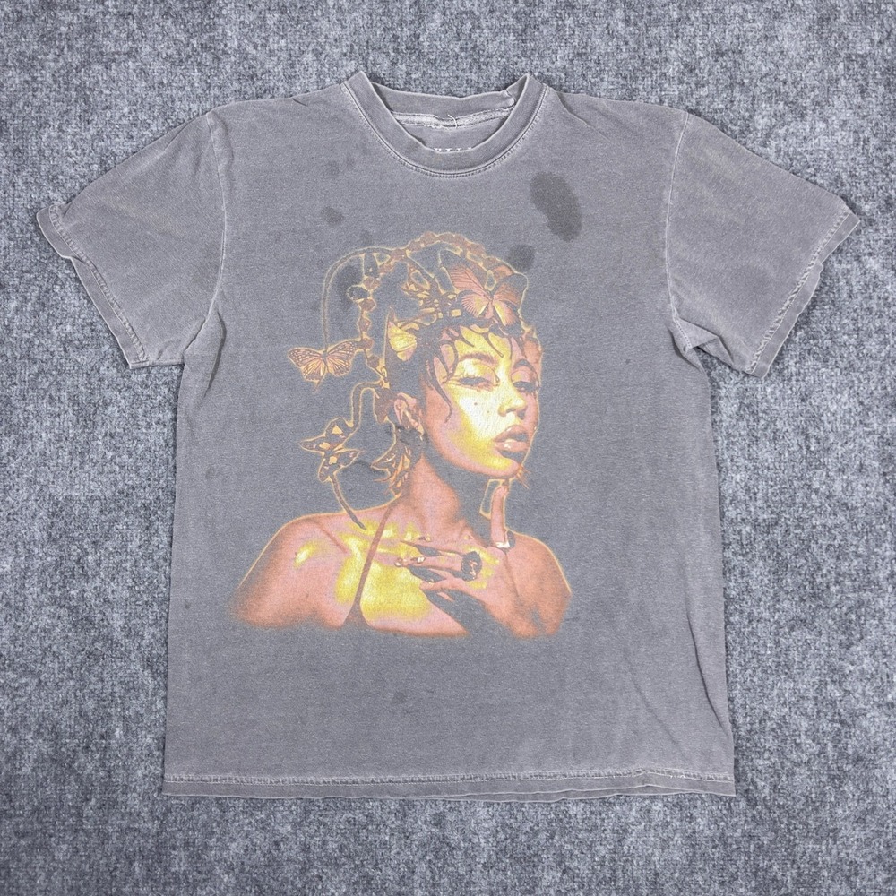 Kali Uchis Red Moon In Venus Tour Shirt Women Size M Gray Graphic Concert Tee